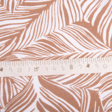 Тканина платтяна креп 150 см 110 г/м2 легка, для суконь, спідниць, штанів, аксесуарів листя беж