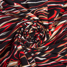 Тканина плательна Super soft 150 см 95 г/м2 легка, для суконь, спідниць, штанів, аксесуарів Роберто чорна