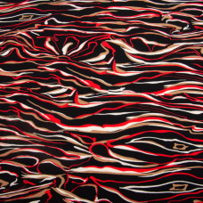 Тканина плательна Super soft 150 см 95 г/м2 легка, для суконь, спідниць, штанів, аксесуарів Роберто чорна