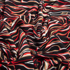 Тканина плательна Super soft 150 см 95 г/м2 легка, для суконь, спідниць, штанів, аксесуарів Роберто чорна