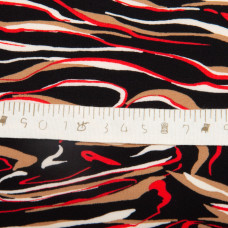 Тканина плательна Super soft 150 см 95 г/м2 легка, для суконь, спідниць, штанів, аксесуарів Роберто чорна