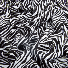 Тканина плательна штапель віскоза 145 см 95 г/м2 для суконь, спідниць, штанів, комбінезонів, дитячого одягу зебра