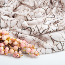 Тканина штапель твіл віскоза 160 г/м2 145 см полум'яна тканина натуральна, для блузок, платтів, спідниць батік