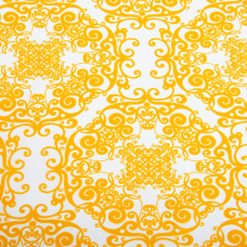 Тканина плательна Super soft 150 см 95 г/м2 легка, для платтів, спідниць, штанів, аксесуарів візерунок жовта