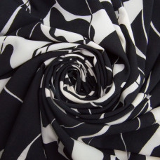 Тканина плательна Super soft 150 см 95 г/м2 легка, для суконь, спідниць, штанів, аксесуарів мариво чорна