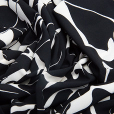 Тканина плательна Super soft 150 см 95 г/м2 легка, для суконь, спідниць, штанів, аксесуарів мариво чорна