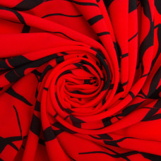 Тканина плательна Super soft 150 см 95 г/м2 легка, для суконь, спідниць, штанів, аксесуарів мариво-червона