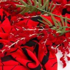 Тканина плательна Super soft 150 см 95 г/м2 легка, для суконь, спідниць, штанів, аксесуарів мариво-червона