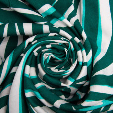 Тканина плательна штапель віскоза 145 см 90 г/м2 для суконь, спідниць, штанів, комбінезонів, дитячого одягу зебра