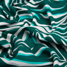 Тканина плательна штапель віскоза 145 см 90 г/м2 для суконь, спідниць, штанів, комбінезонів, дитячого одягу зебра