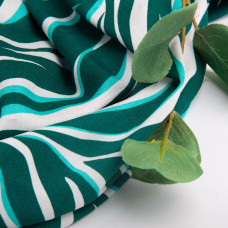 Тканина плательна штапель віскоза 145 см 90 г/м2 для суконь, спідниць, штанів, комбінезонів, дитячого одягу зебра