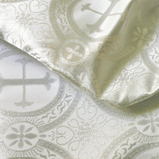 Тканина парча церковна 140 г/м2 срібло