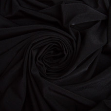 Тканина трикотаж масло Саманта 185 г/м2 150 см легка еластична стрейчева чорний
