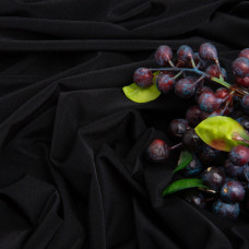 Тканина трикотаж масло Саманта 185 г/м2 150 см легка еластична стрейчева чорний