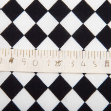 Тканина плательна штапель віскоза 145 см 90 г/м2 для суконь, спідниць, штанів, комбінезонів, дитячого одягу шахи