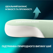 Подушка ортопедична CloudTherapy 65х40х10 см IDEIA анатомічна з ефектом пам'яті для сну на боці, спині