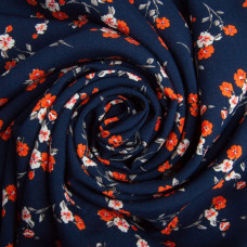 Тканина плательна штапель віскоза 145 см 130 г/м2 для суконь, спідниць, штанів, комбінезонів, дитячого одягу Злата