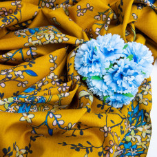 Тканина плательна штапель віскоза 145 см 140 г/м2 для суконь, спідниць, штанів, комбінезонів, дитячого одягу