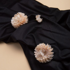 Тканина трикотаж Біфлекс 200 г/м2 стрейчева еластична блискуча для купальників і спортивного одягу чорний