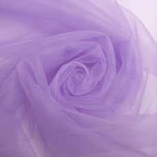 Тканина фатин євро 300 см 15 г/м2 легка декоративна для суконь, костюмів, декору V-H20 бузок