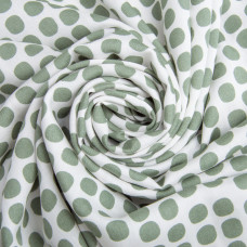 Тканина плательна штапель віскоза 145 см 90 г/м2 для суконь, спідниць, штанів, комбінезонів, дитячого одягу горохи