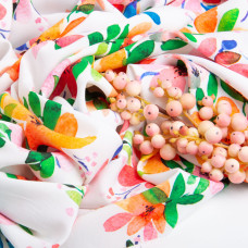 Тканина плательна штапель віскоза 145 см 80 г/м2 для суконь, спідниць, штанів, комбінезонів, дитячого одягу Гавана