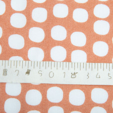 Тканина плательна штапель віскоза 145 см 90 г/м2 для суконь, спідниць, штанів, комбінезонів, дитячого одягу горохи