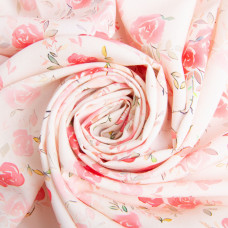 Тканина плательна штапель віскоза 145 см 90 г/м2 для суконь, спідниць, штанів, комбінезонів, дитячого одягу Розалі