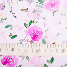 Тканина плательна штапель віскоза 145 см 90 г/м2 для суконь, спідниць, штанів, комбінезонів, дитячого одягу Розалі