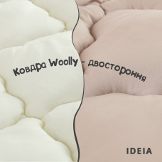 Ковдра вовняна Woolly 155х210 см IDEIA 400 г/м2 зимова, тепла, натуральна, овеча вовна