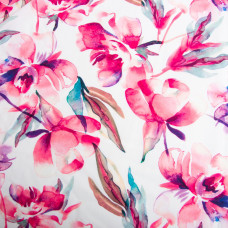 Тканина плательна штапель віскоза 145 см 90 г/м2 для суконь, спідниць, штанів, комбінезонів, дитячого одягу Леона