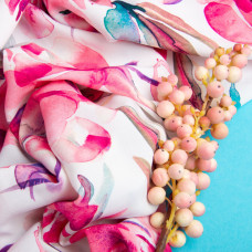 Тканина плательна штапель віскоза 145 см 90 г/м2 для суконь, спідниць, штанів, комбінезонів, дитячого одягу Леона