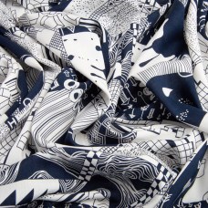 Тканина плательна штапель віскоза 145 см 130 г/м2 для суконь, спідниць, штанів, комбінезонів, дитячого одягу