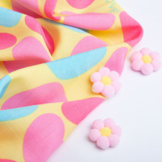 Тканина плательна штапель віскоза 145 см 90 г/м2 для суконь, спідниць, штанів, комбінезонів, дитячого одягу LOVE