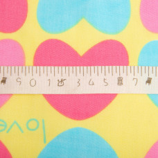 Тканина плательна штапель віскоза 145 см 90 г/м2 для суконь, спідниць, штанів, комбінезонів, дитячого одягу LOVE