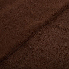 Тканина фліс преміум Тедді 140 см 360 г/м2 для кофт, спортивних костюмів, флісовок коричнева