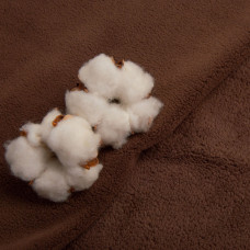 Тканина фліс преміум Тедді 140 см 360 г/м2 для кофт, спортивних костюмів, флісовок коричнева