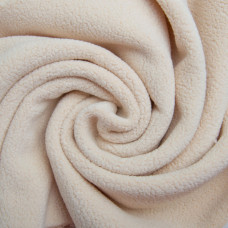 Тканина фліс преміум Тедді 140 см 360 г/м2 для кофт, спортивних костюмів, флісовок крем