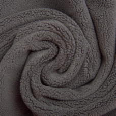 Тканина фліс преміум Тедді 140 см 360 г/м2 для кофт, спортивних костюмів, флісовок сіра