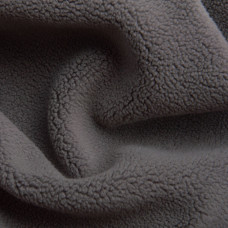 Тканина фліс преміум Тедді 140 см 360 г/м2 для кофт, спортивних костюмів, флісовок сіра