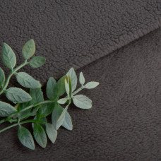 Тканина фліс преміум Тедді 140 см 360 г/м2 для кофт, спортивних костюмів, флісовок сіра