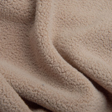 Тканина фліс преміум Тедді 140 см 360 г/м2 для кофт, спортивних костюмів, флісовок беж