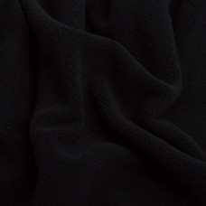 Тканина фліс преміум Тедді 140 см 360 г/м2 для кофт, спортивних костюмів, флісовок чорна
