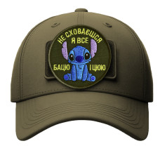 Набір шевронів 2 шт на липучці Stitch, Стіч, я все бачу та чую жартівливий патч вишитий шеврон нашивка 8 см