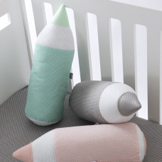 Подушка валик Олівець 14х45 см PAPAELLA декоративна сірий