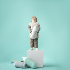 Подушка валик Олівець 14х45 см PAPAELLA декоративна сірий