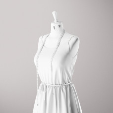 Тканина плательна штапель твіл V-2 білий