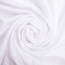 Тканина костюмна жакард Троянда 125 г/м2 150 см для одягу, суконь, костюмів, спідниць біла