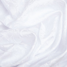 Тканина костюмна жакард Троянда 125 г/м2 150 см для одягу, суконь, костюмів, спідниць біла