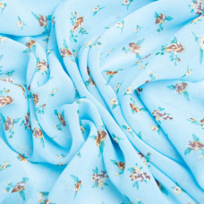 Тканина шифон плательна легка повітряна 75 г/м2 150 см для суконь, спідниць, блуз, аксесуарів трояндочки